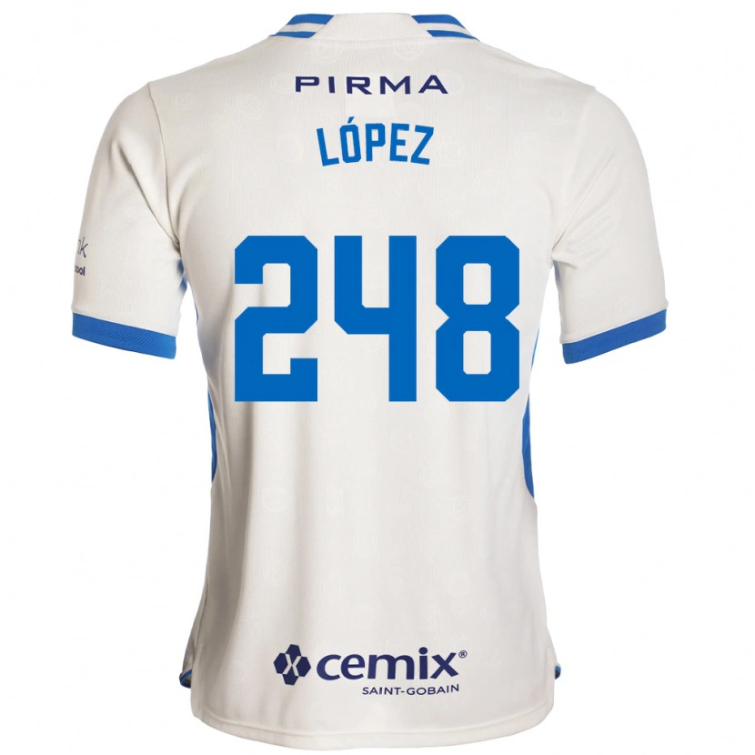 Danxen Criança Camisola Ernesto López #248 Branco Azul Vermelho Alternativa 2026/27 Camisa Brasil