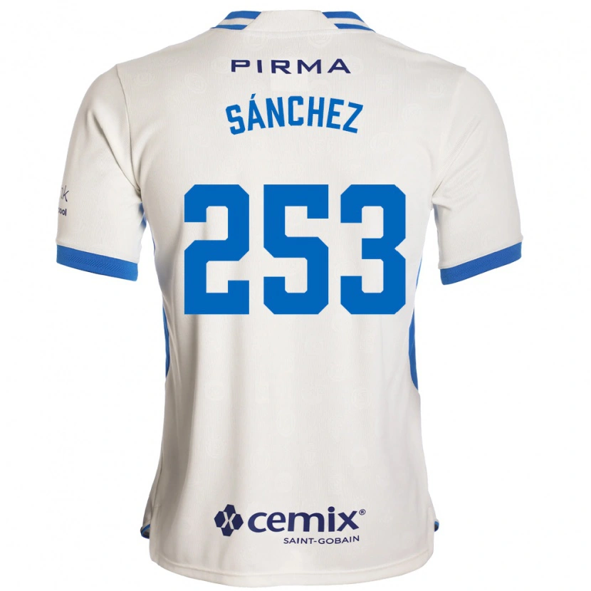 Danxen Criança Camisola Pablo Sánchez #253 Branco Azul Vermelho Alternativa 2026/27 Camisa Brasil