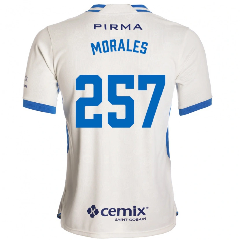 Danxen Criança Camisola Diego Morales #257 Branco Azul Vermelho Alternativa 2026/27 Camisa Brasil