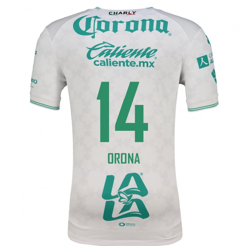 Danxen Criança Camisola Efraín Orona #14 Verde Claro Branco Alternativa 2026/27 Camisa Brasil