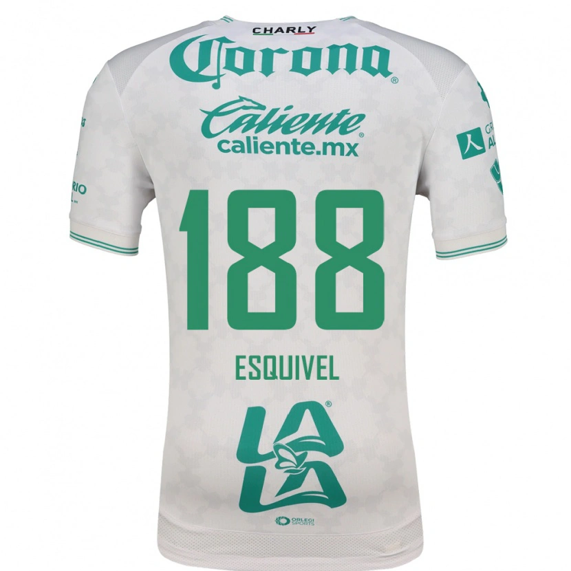 Danxen Criança Camisola Bruno Esquivel #188 Verde Claro Branco Alternativa 2026/27 Camisa Brasil