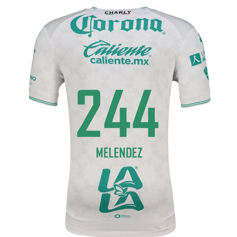 Danxen Criança Camisola Carlos Meléndez #244 Verde Claro Branco Alternativa 2026/27 Camisa Brasil