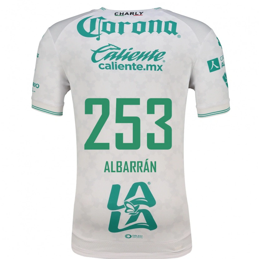 Danxen Criança Camisola Rodrigo Albarrán #253 Verde Claro Branco Alternativa 2026/27 Camisa Brasil