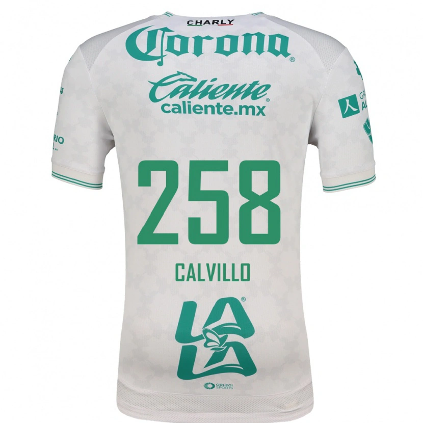 Danxen Criança Camisola Carlos Calvillo #258 Verde Claro Branco Alternativa 2026/27 Camisa Brasil