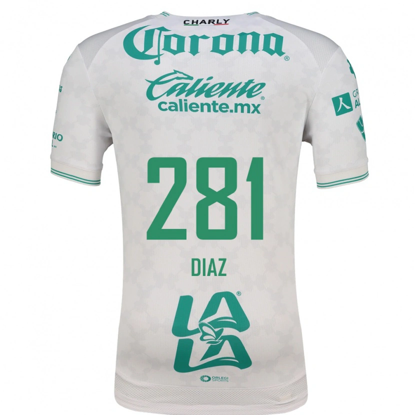 Danxen Criança Camisola Didier Díaz #281 Verde Claro Branco Alternativa 2026/27 Camisa Brasil