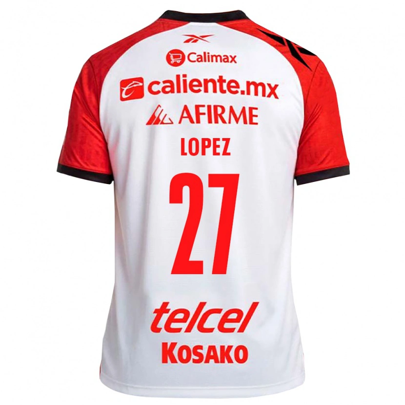 Danxen Criança Camisola Victoria Lopez #27 Vermelho Branco Preto Alternativa 2026/27 Camisa Brasil