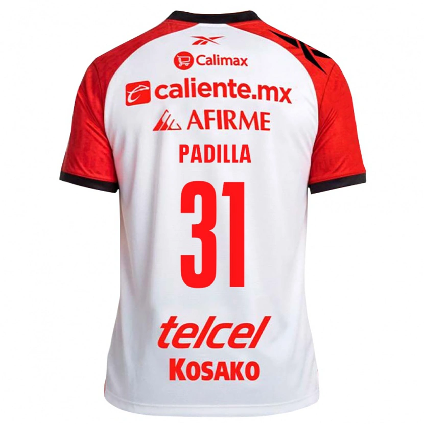 Danxen Criança Camisola Yael Padilla #31 Vermelho Branco Preto Alternativa 2026/27 Camisa Brasil