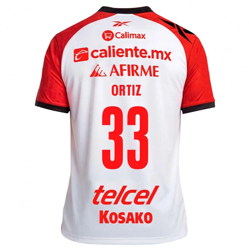 Danxen Criança Camisola Pablo Ortiz #33 Vermelho Branco Preto Alternativa 2026/27 Camisa Brasil