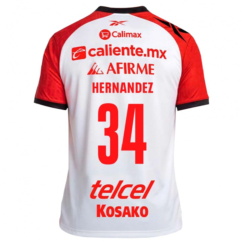 Danxen Criança Camisola Kimberly Hernandez #34 Vermelho Branco Preto Alternativa 2026/27 Camisa Brasil