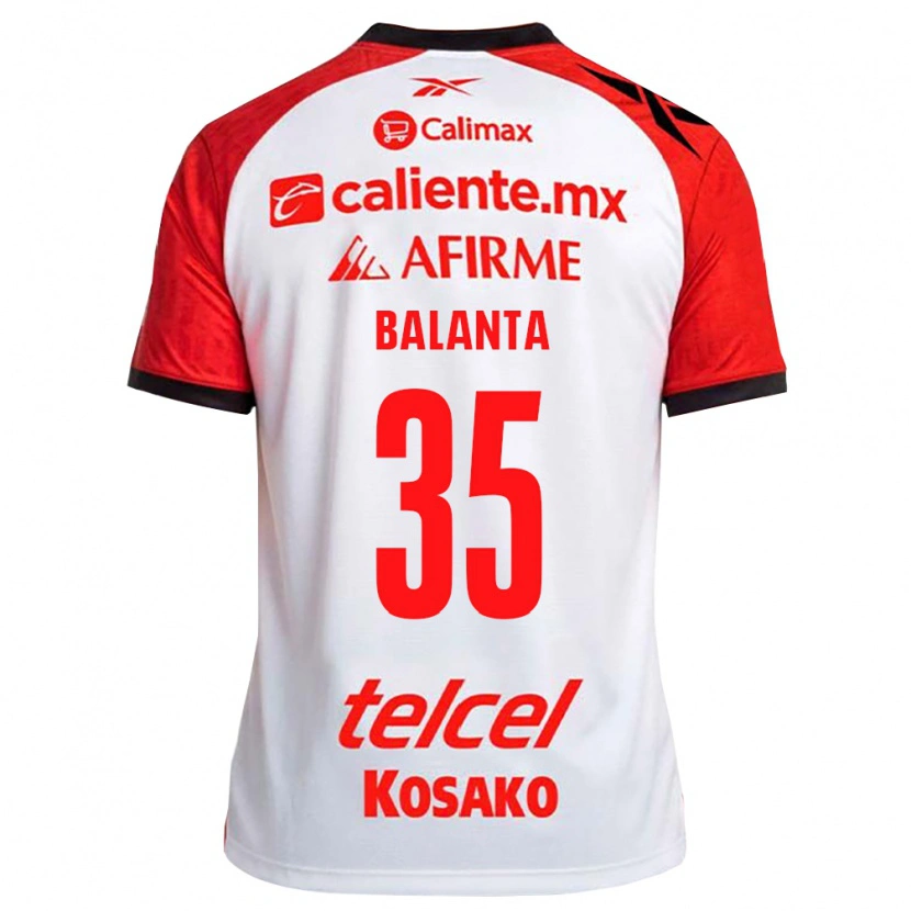 Danxen Criança Camisola Kevin Balanta #35 Vermelho Branco Preto Alternativa 2026/27 Camisa Brasil