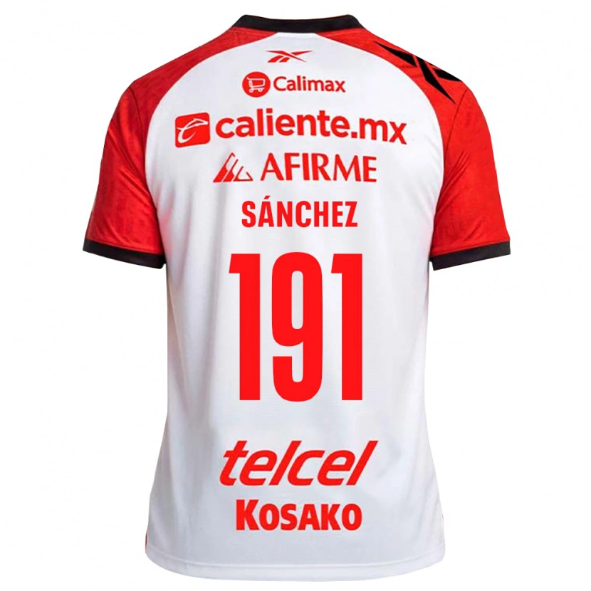 Danxen Criança Camisola Diego Sánchez #191 Vermelho Branco Preto Alternativa 2026/27 Camisa Brasil