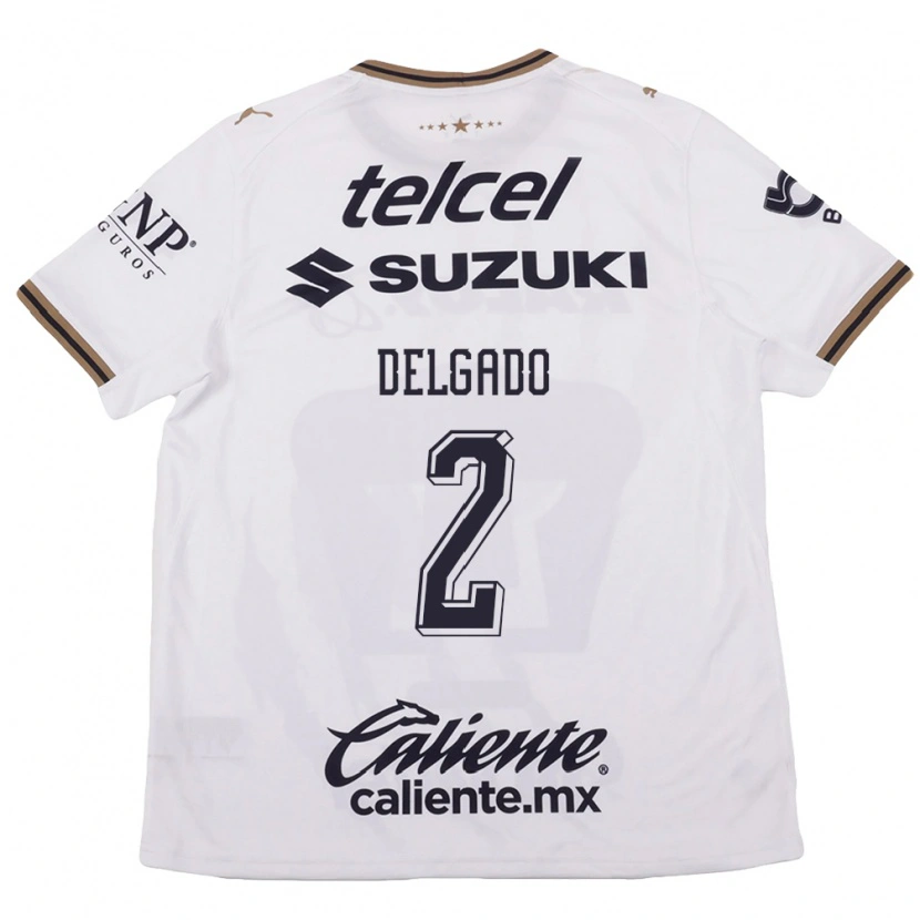 Danxen Criança Camisola Dirce Delgado #2 Branco Preto Marrom Alternativa 2026/27 Camisa Brasil