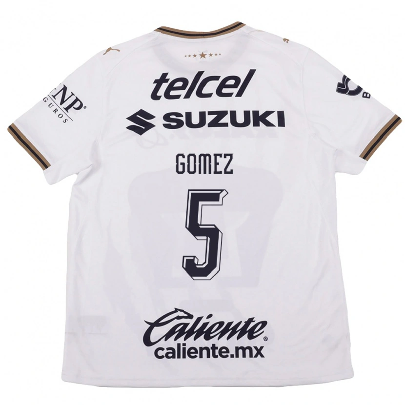 Danxen Criança Camisola Kimberli Gomez #5 Branco Preto Marrom Alternativa 2026/27 Camisa Brasil