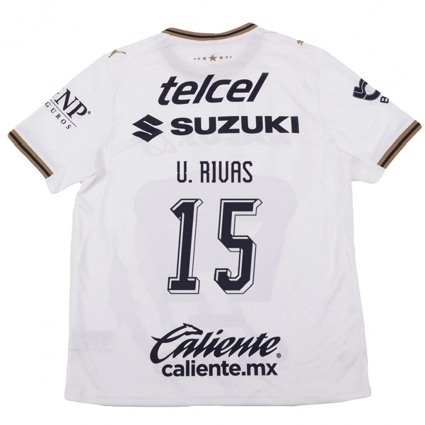 Danxen Criança Camisola Ulises Rivas #15 Branco Preto Marrom Alternativa 2026/27 Camisa Brasil