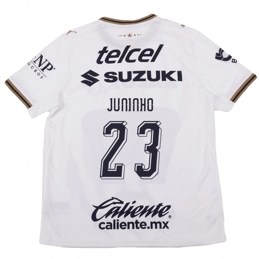 Danxen Criança Camisola Juninho #23 Branco Preto Marrom Alternativa 2026/27 Camisa Brasil