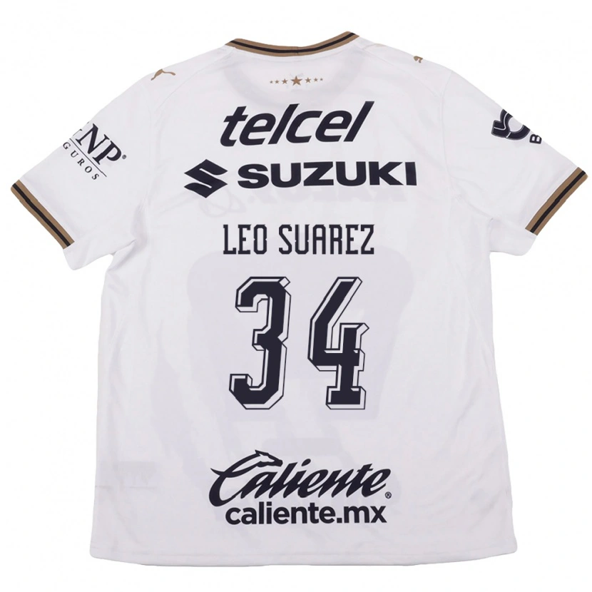 Danxen Criança Camisola Leo Suárez #34 Branco Preto Marrom Alternativa 2026/27 Camisa Brasil