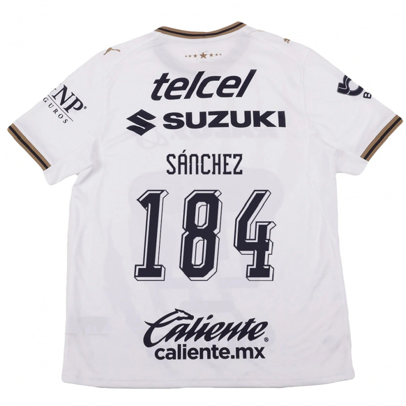 Danxen Criança Camisola Manuel Sánchez #184 Branco Preto Marrom Alternativa 2026/27 Camisa Brasil