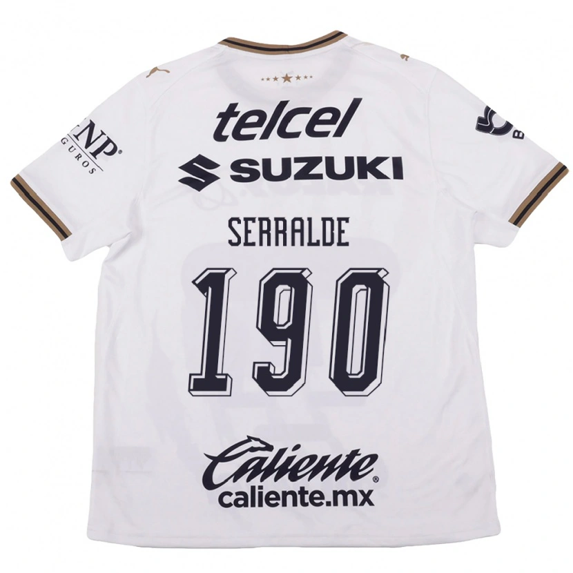 Danxen Criança Camisola Gerardo Serralde #190 Branco Preto Marrom Alternativa 2026/27 Camisa Brasil