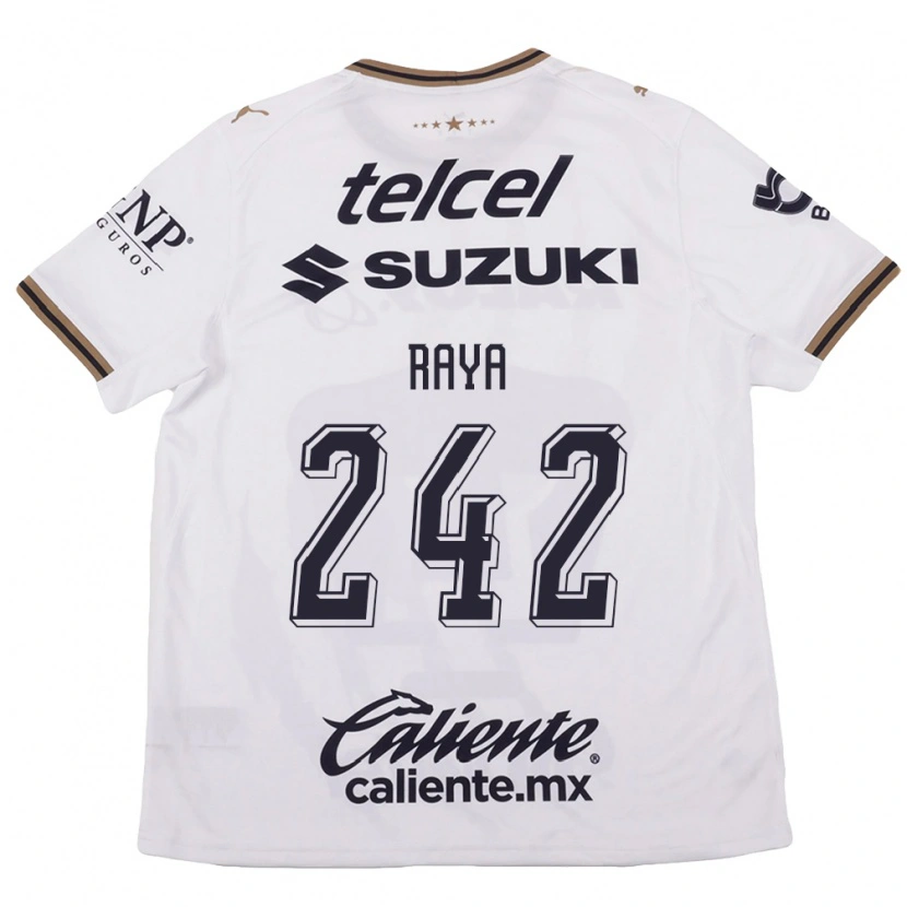 Danxen Criança Camisola Félix Raya #242 Branco Preto Marrom Alternativa 2026/27 Camisa Brasil