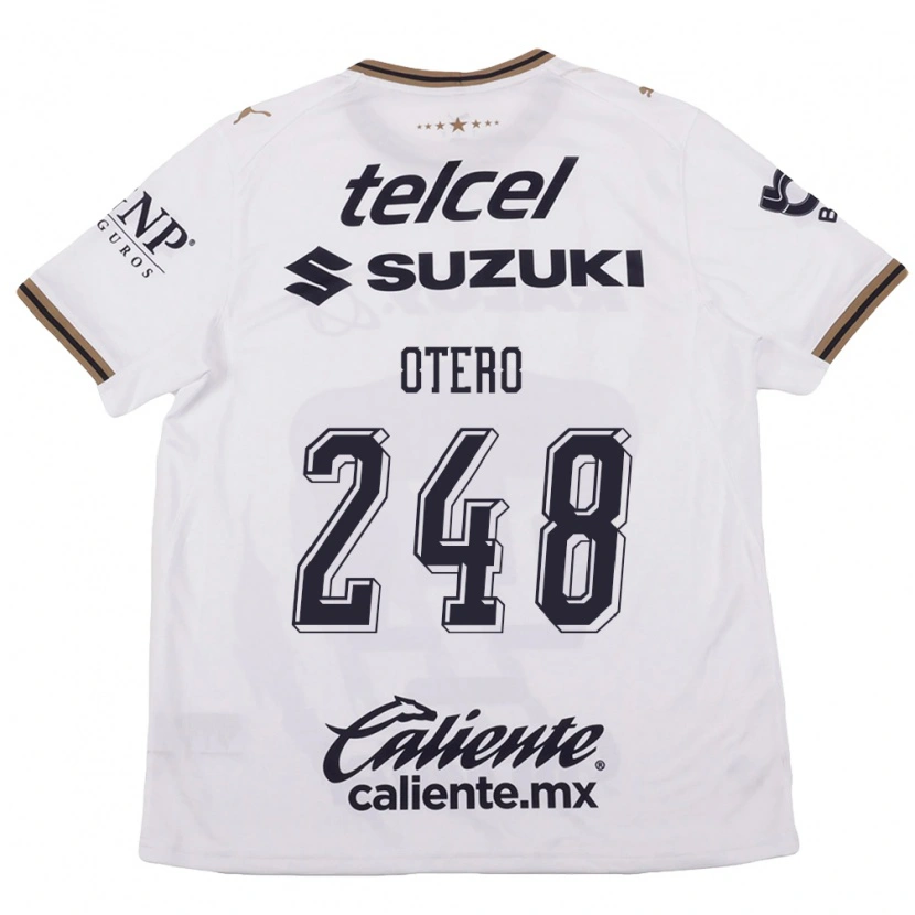 Danxen Criança Camisola Jonathan Otero #248 Branco Preto Marrom Alternativa 2026/27 Camisa Brasil