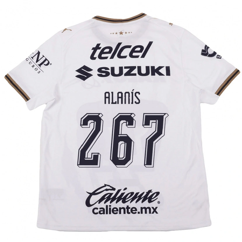 Danxen Criança Camisola Whittingham Alanís #267 Branco Preto Marrom Alternativa 2026/27 Camisa Brasil