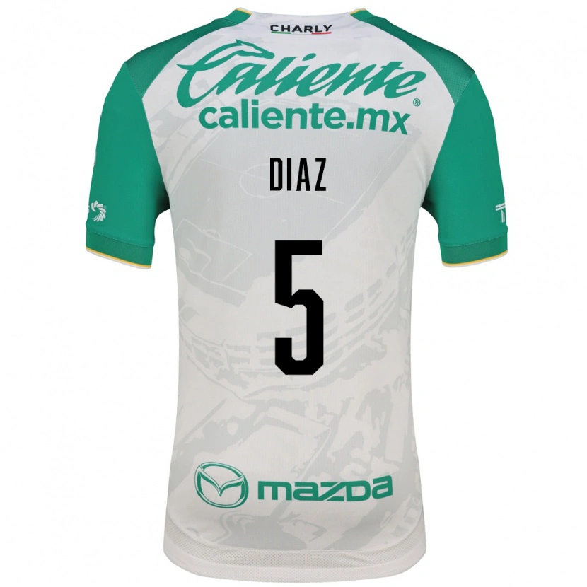 Danxen Criança Camisola Brenda Díaz #5 Verde Claro Branco Alternativa 2026/27 Camisa Brasil