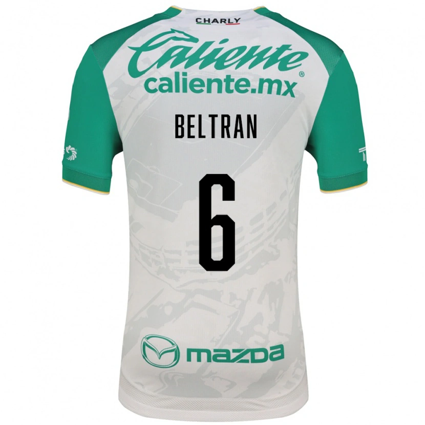 Danxen Criança Camisola Fernando Beltrán #6 Verde Claro Branco Alternativa 2026/27 Camisa Brasil
