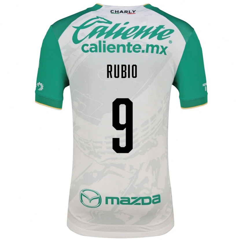 Danxen Criança Camisola Brian Rubio #9 Verde Claro Branco Alternativa 2026/27 Camisa Brasil