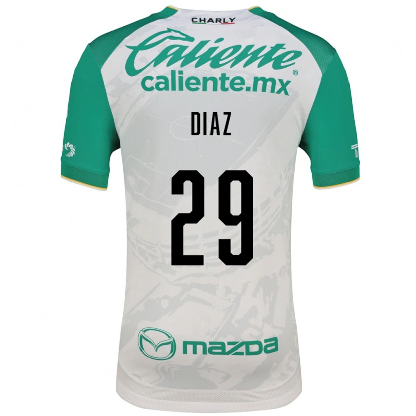 Danxen Criança Camisola Kenia Díaz #29 Verde Claro Branco Alternativa 2026/27 Camisa Brasil