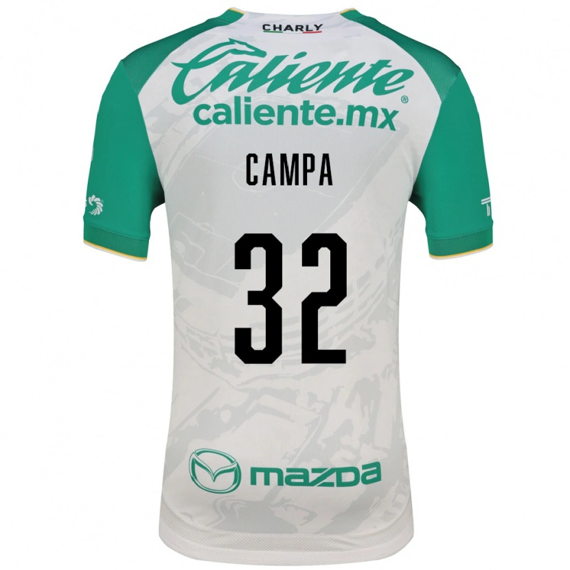 Danxen Criança Camisola Ana Campa #32 Verde Claro Branco Alternativa 2026/27 Camisa Brasil