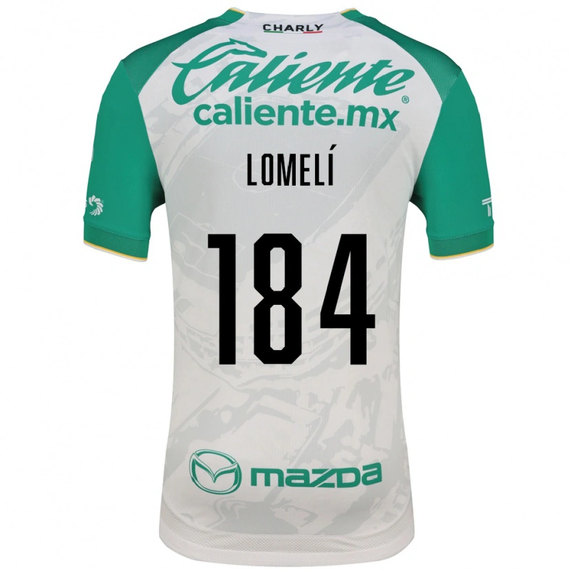 Danxen Criança Camisola Diego Lomelí #184 Verde Claro Branco Alternativa 2026/27 Camisa Brasil