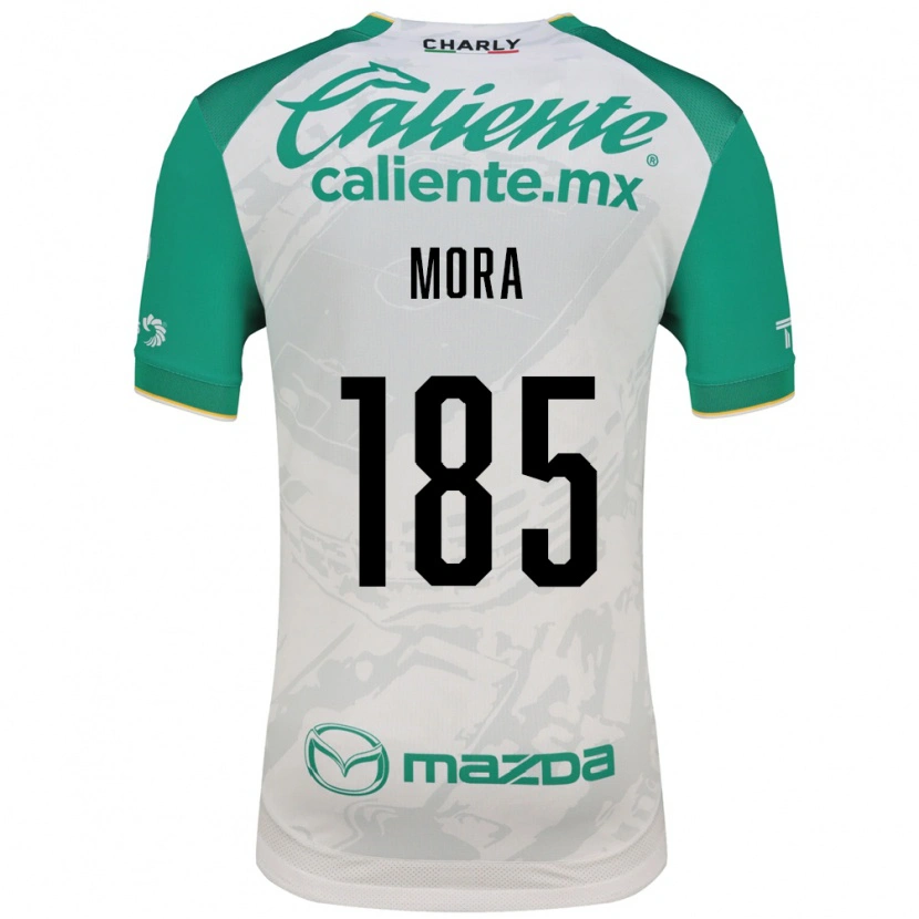 Danxen Criança Camisola Christopher Mora #185 Verde Claro Branco Alternativa 2026/27 Camisa Brasil