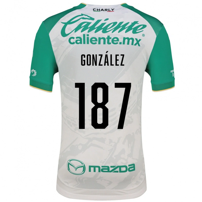 Danxen Criança Camisola Milán González #187 Verde Claro Branco Alternativa 2026/27 Camisa Brasil