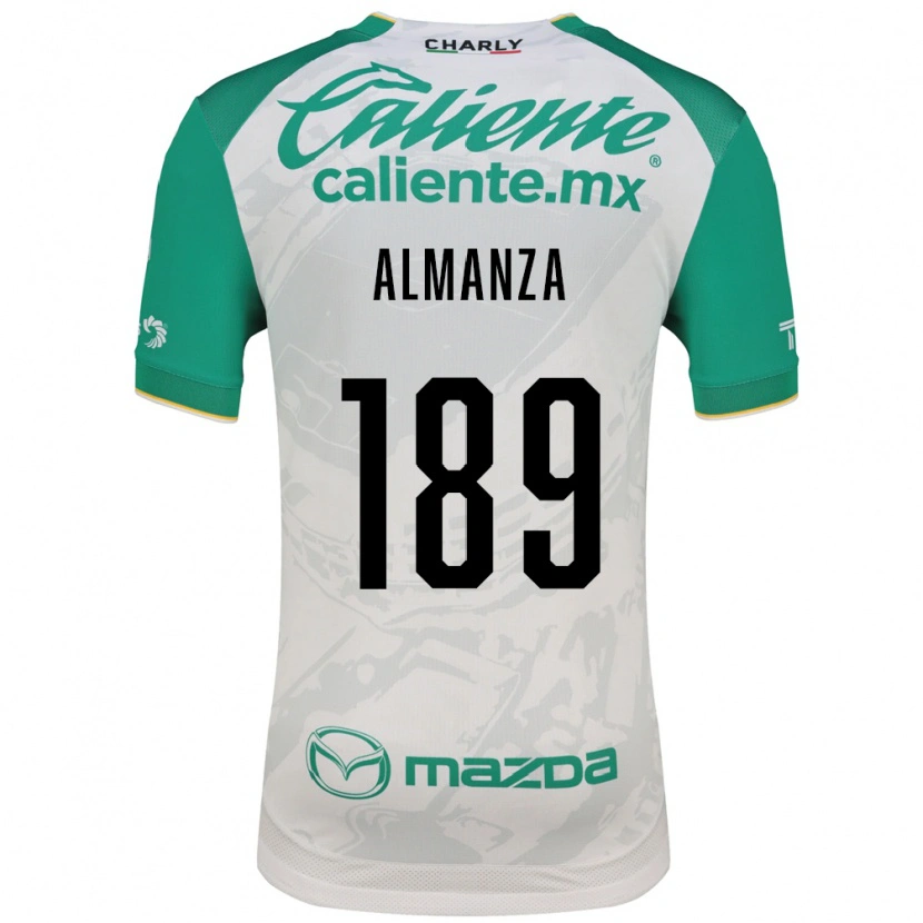 Danxen Criança Camisola Román Almanza #189 Verde Claro Branco Alternativa 2026/27 Camisa Brasil