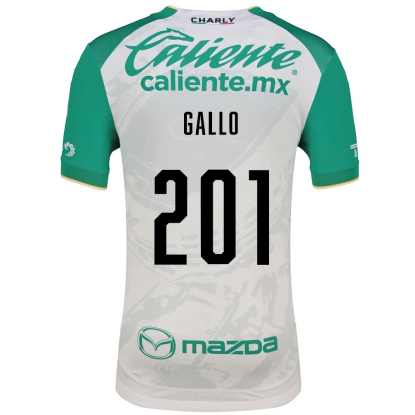 Danxen Criança Camisola Andrés Gallo #201 Verde Claro Branco Alternativa 2026/27 Camisa Brasil