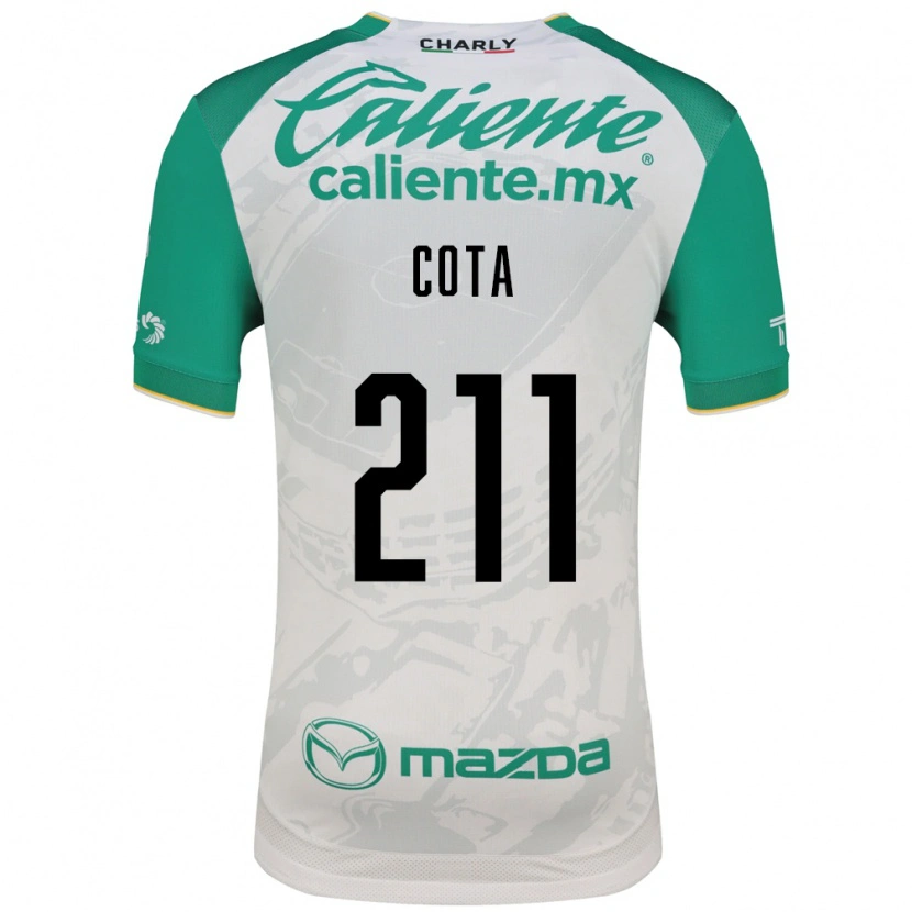 Danxen Criança Camisola Luis Cota #211 Verde Claro Branco Alternativa 2026/27 Camisa Brasil