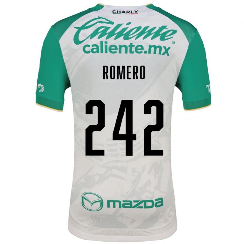 Danxen Criança Camisola Alan Romero #242 Verde Claro Branco Alternativa 2026/27 Camisa Brasil