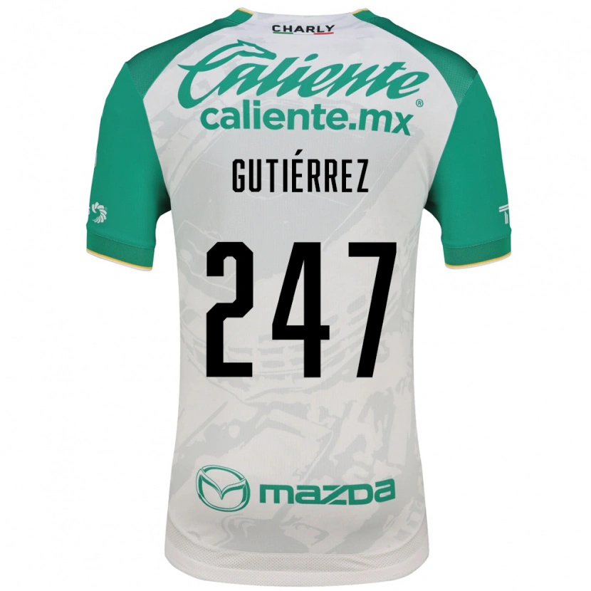 Danxen Criança Camisola Brandón Gutiérrez #247 Verde Claro Branco Alternativa 2026/27 Camisa Brasil