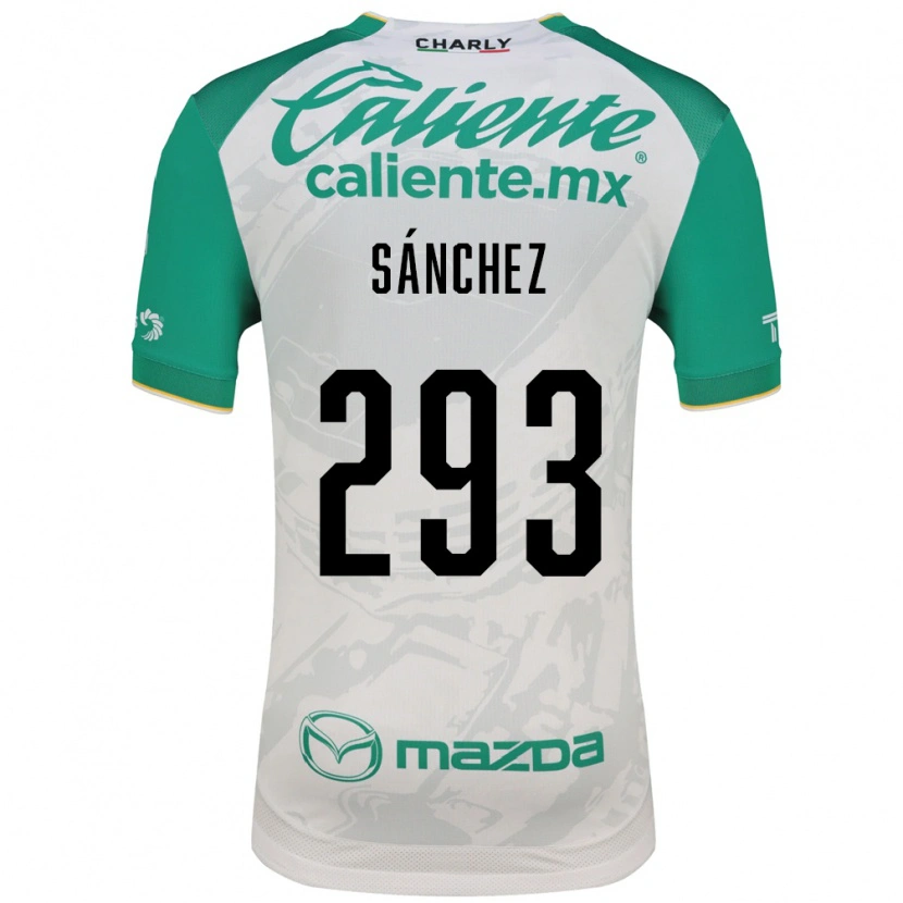 Danxen Criança Camisola Christian Sánchez #293 Verde Claro Branco Alternativa 2026/27 Camisa Brasil