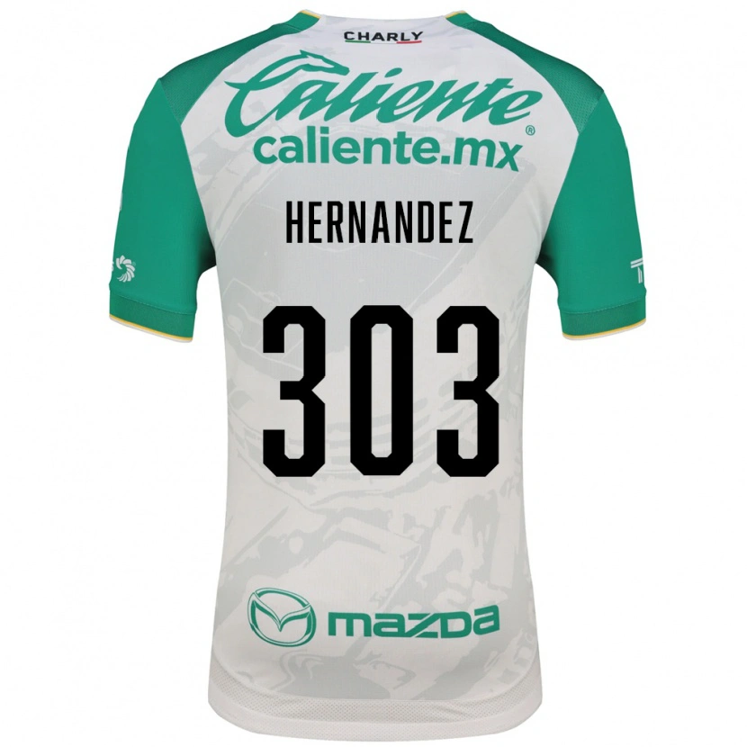 Danxen Criança Camisola Alan Hernández #303 Verde Claro Branco Alternativa 2026/27 Camisa Brasil