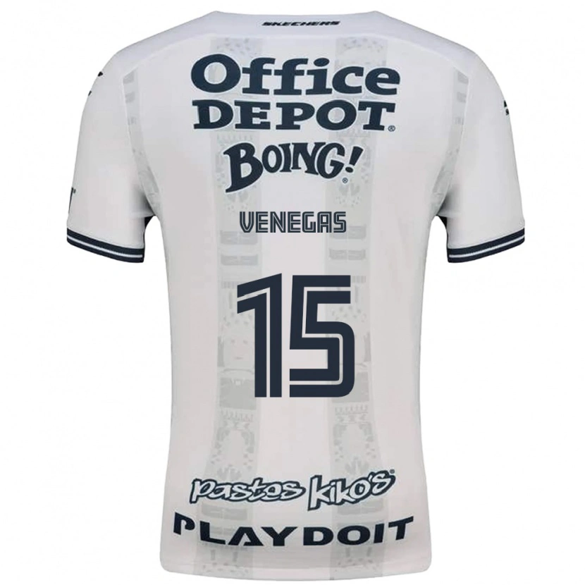 Danxen Criança Camisola Francisco Venegas #15 Vermelho Branco Preto Alternativa 2026/27 Camisa Brasil