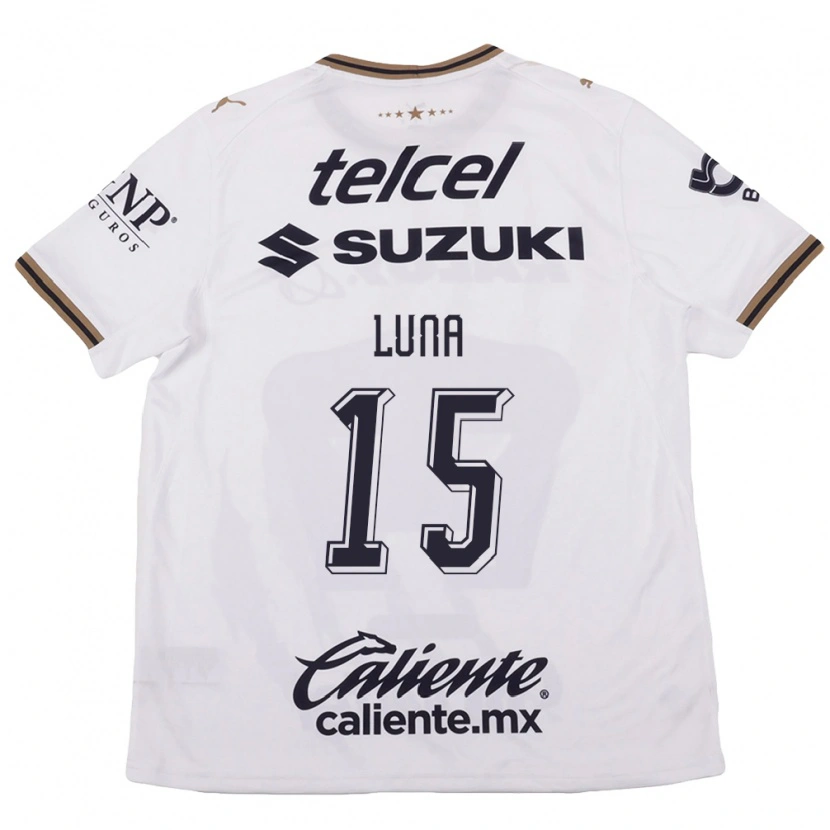 Danxen Criança Camisola Israel Luna #15 Branco Preto Marrom Alternativa 2026/27 Camisa Brasil