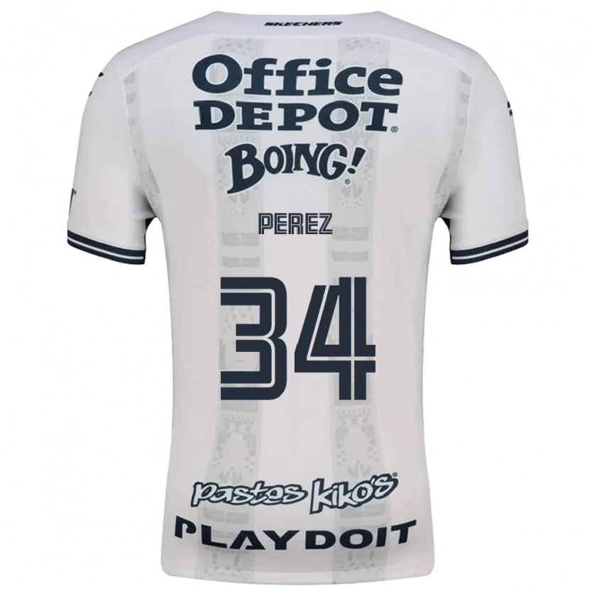 Danxen Criança Camisola Julio Pérez #34 Vermelho Branco Preto Alternativa 2026/27 Camisa Brasil