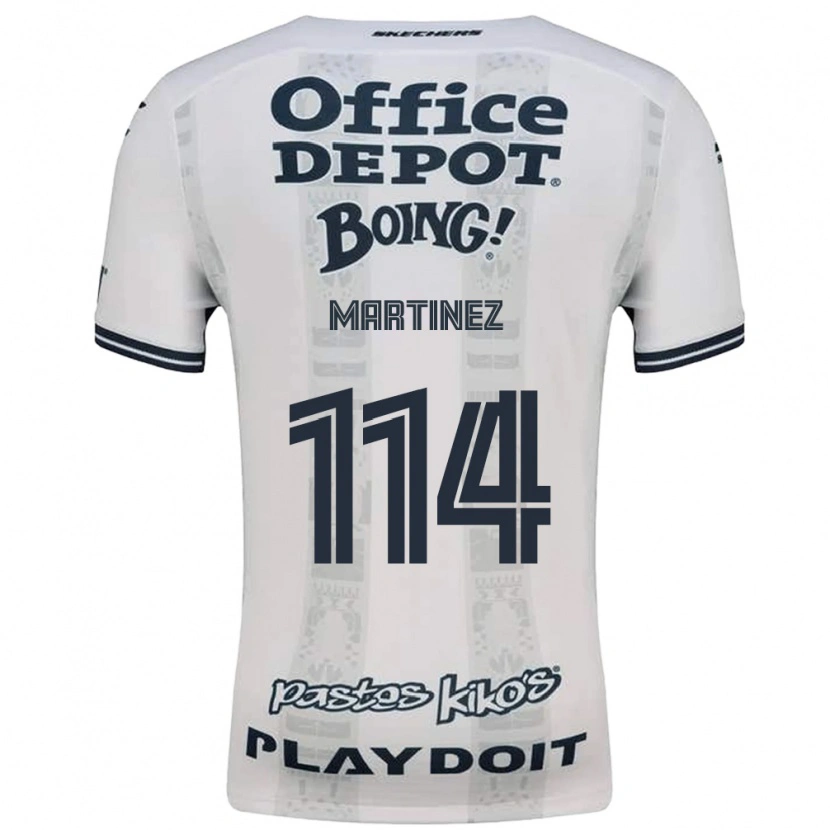 Danxen Criança Camisola Jesús Martínez #114 Vermelho Branco Preto Alternativa 2026/27 Camisa Brasil