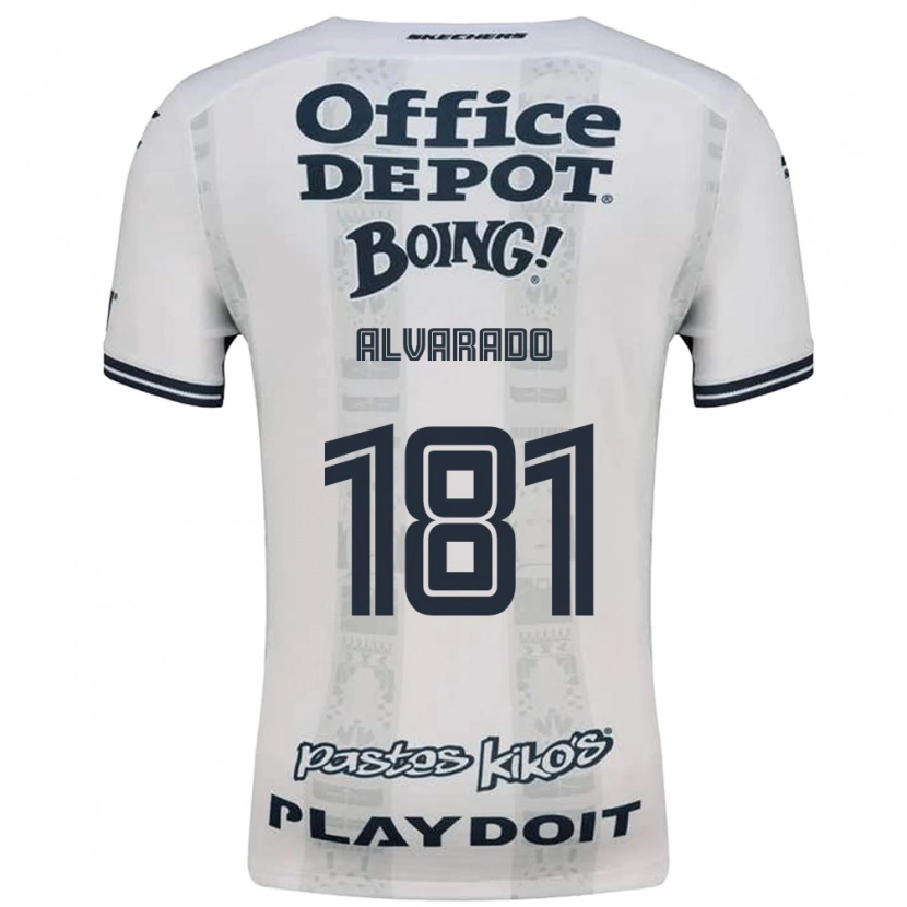 Danxen Criança Camisola Brandón Alvarado #181 Vermelho Branco Preto Alternativa 2026/27 Camisa Brasil