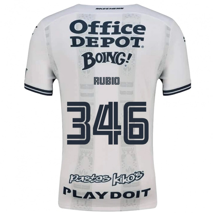 Danxen Criança Camisola Mateo Rubio #346 Vermelho Branco Preto Alternativa 2026/27 Camisa Brasil