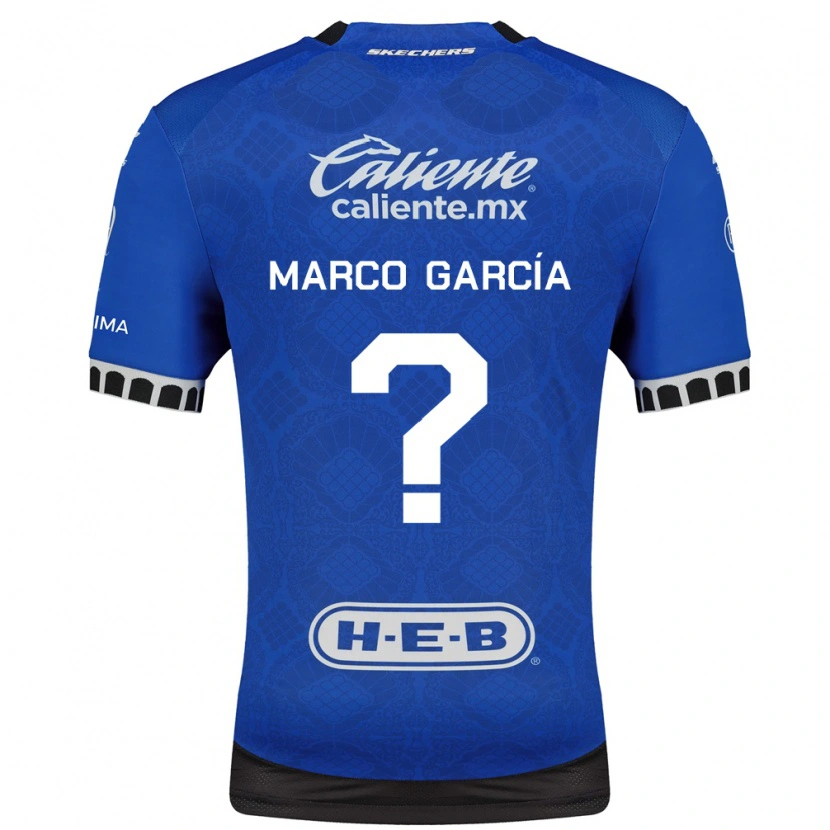 Danxen Criança Camisola Marco Garcia #0 Azul Real Branco Preto Alternativa 2026/27 Camisa Brasil