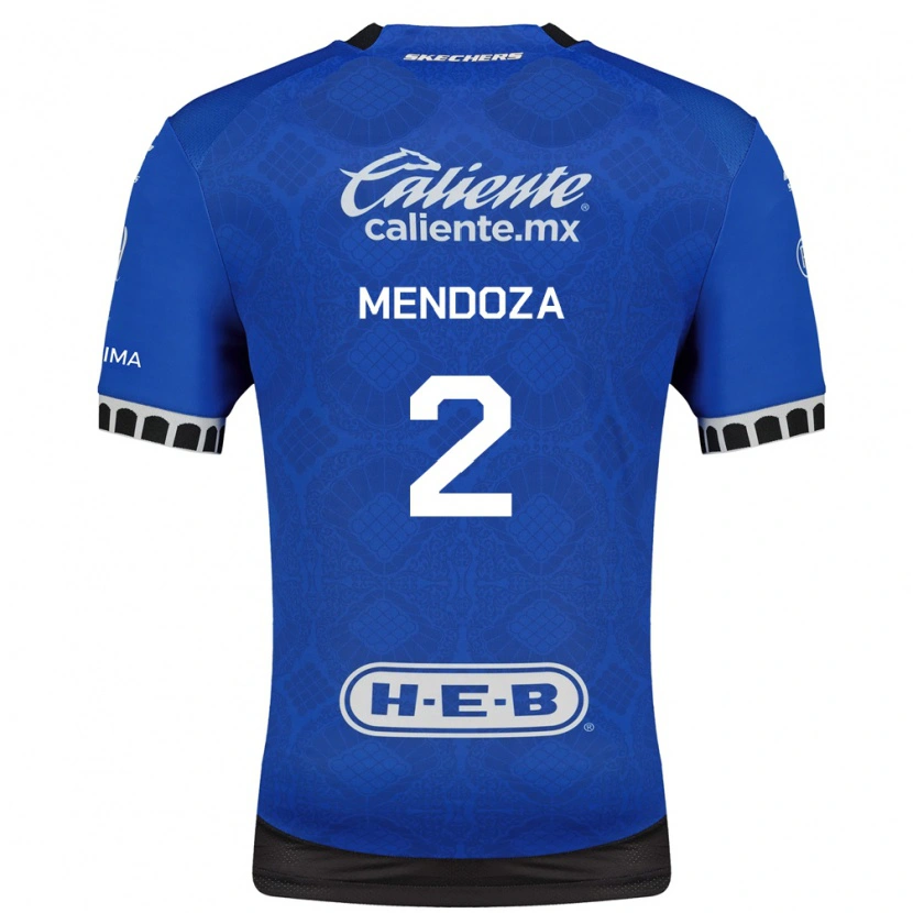 Danxen Criança Camisola Omar Mendoza #2 Azul Real Branco Preto Alternativa 2026/27 Camisa Brasil
