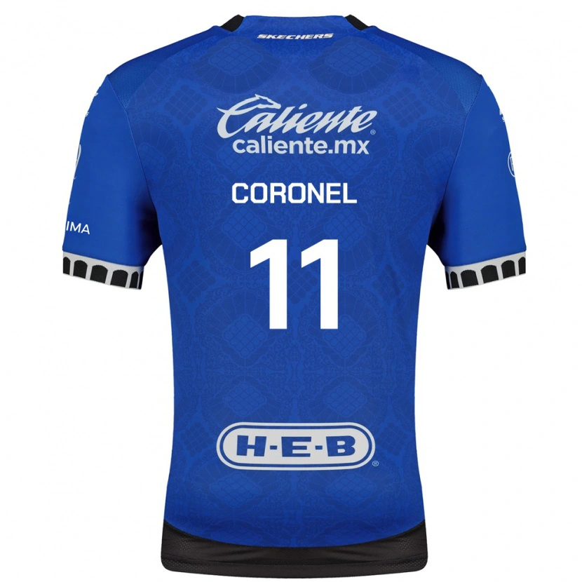 Danxen Criança Camisola Mateo Coronel #11 Azul Real Branco Preto Alternativa 2026/27 Camisa Brasil
