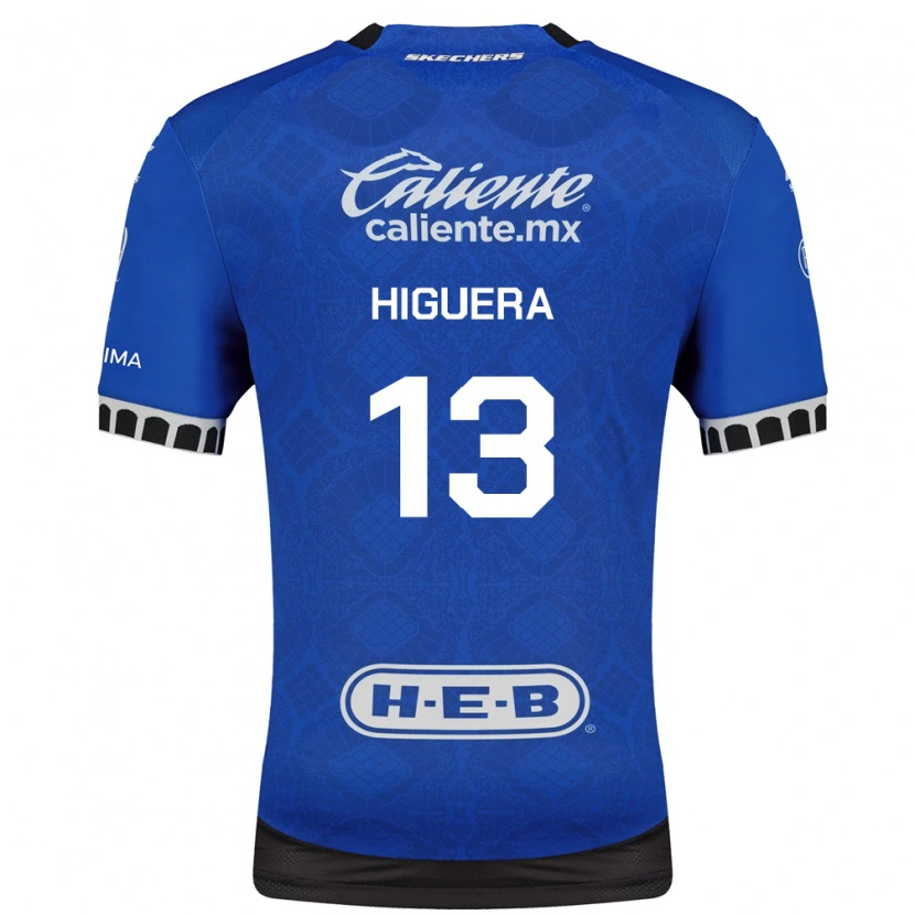 Danxen Criança Camisola Carlos Higuera #13 Azul Real Branco Preto Alternativa 2026/27 Camisa Brasil